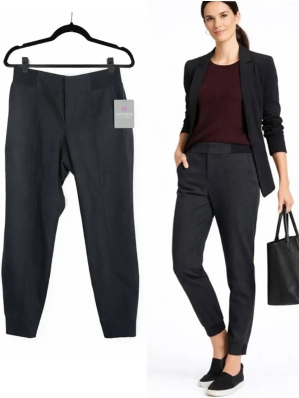 Athleta Women's Charcoal Work It City Jogger Pants